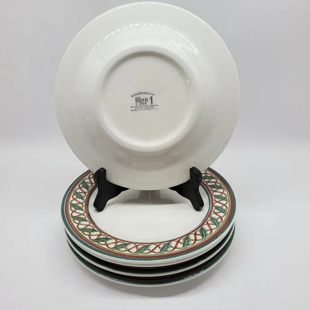 Pier 1 Per63 Set Of 5 Holiday 8 1/4